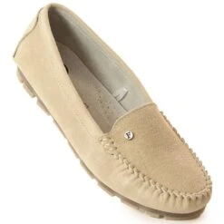 Mocassins Femme En Cuir Beige Filippo DP2037