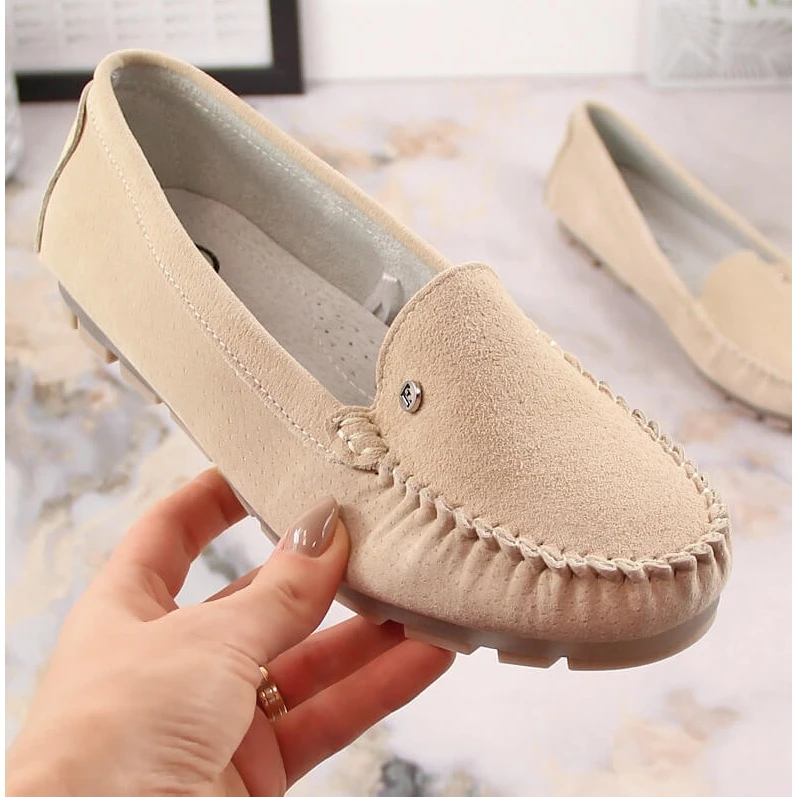 Mocassins Femme En Cuir Beige Filippo DP2037 – Image 5