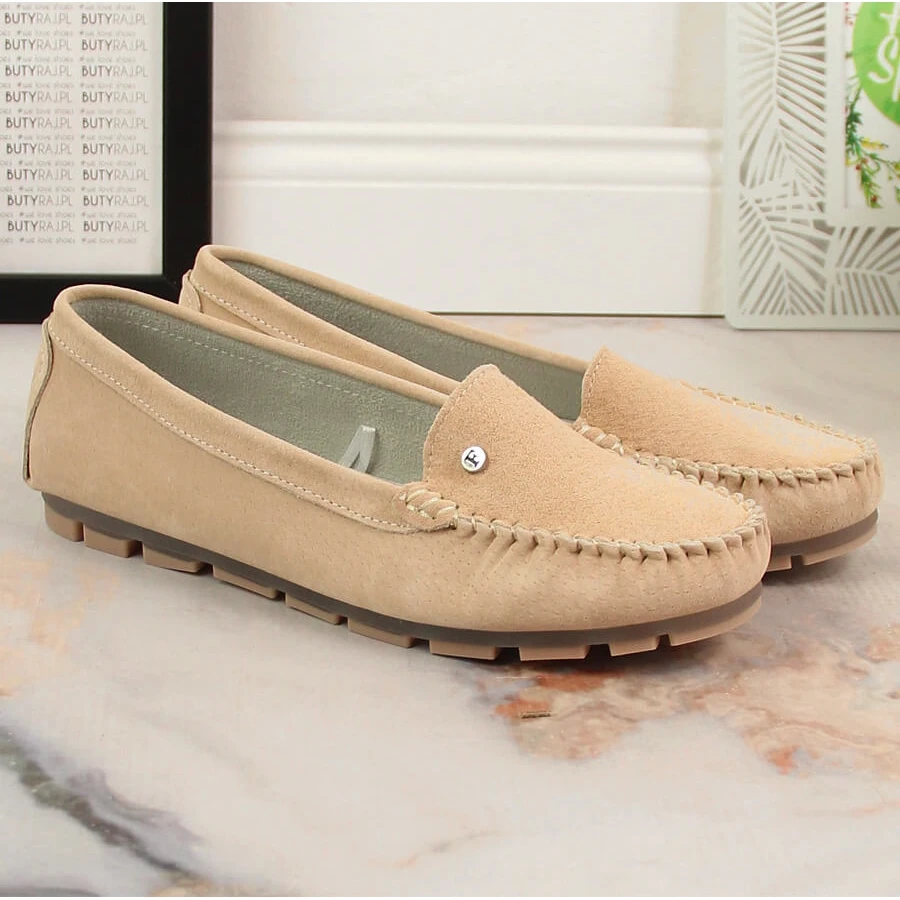 Mocassins Femme En Cuir Beige Filippo DP2037 – Image 6