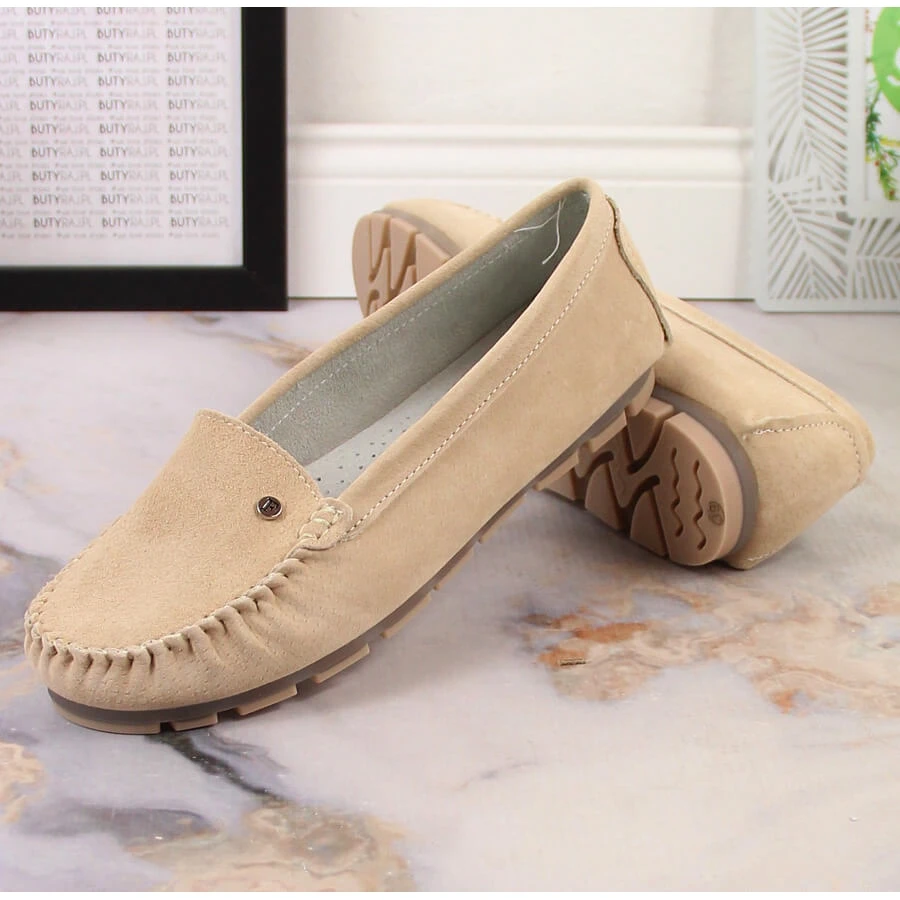 Mocassins Femme En Cuir Beige Filippo DP2037 – Image 8