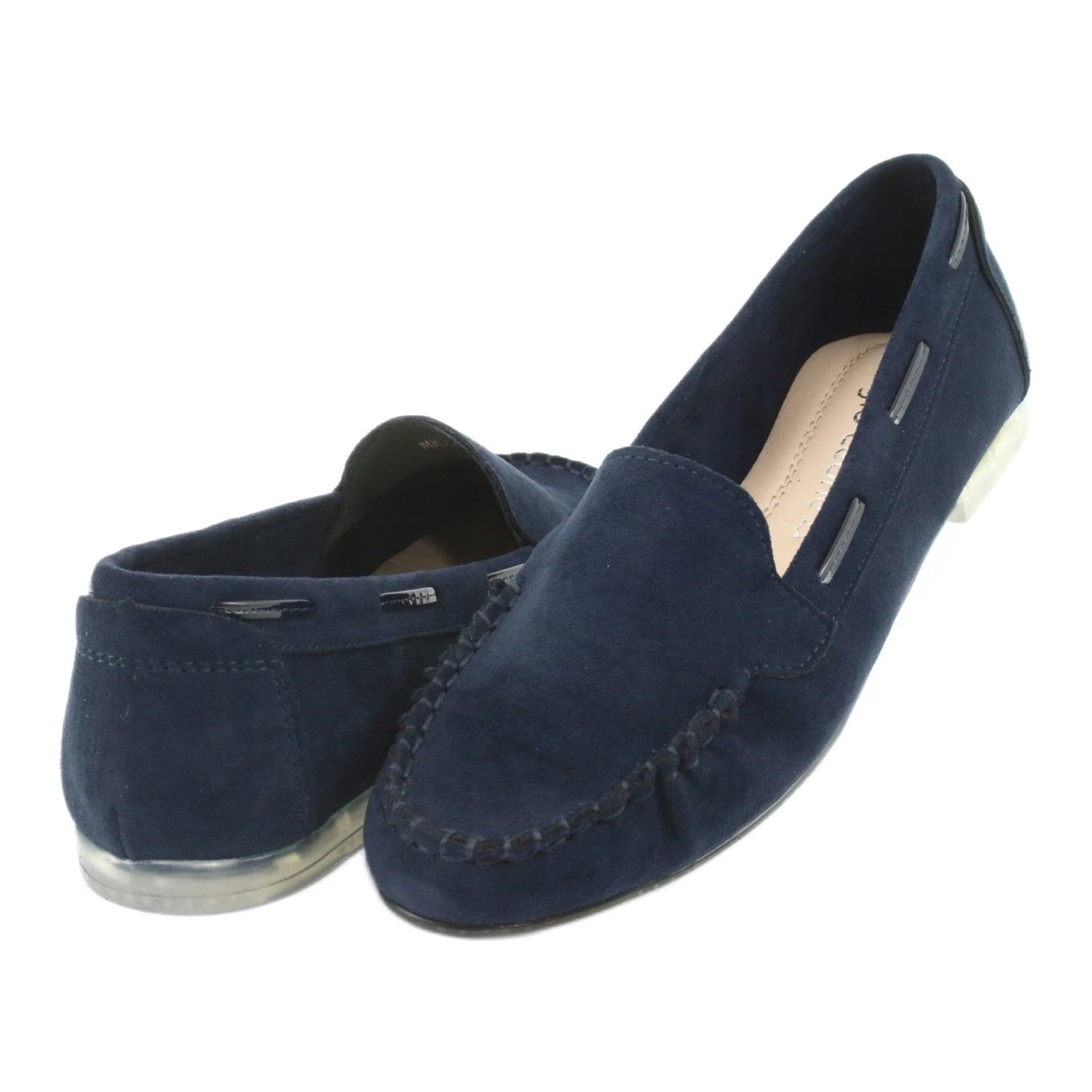 Mocassins Femme En Daim Sergio Leone 722 Bleu Marine – Image 4