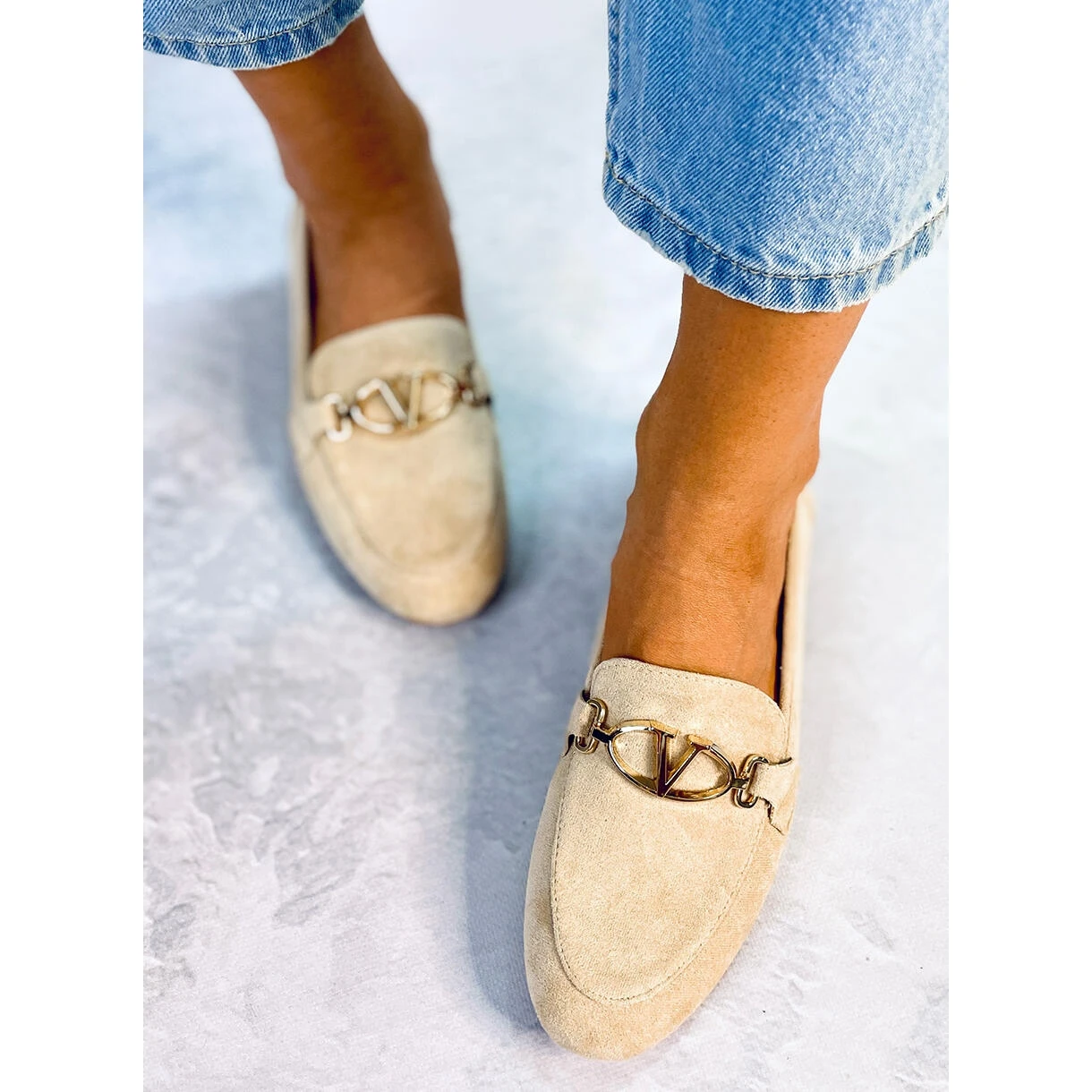 Mocassins Femme Freda Beige â Image 5