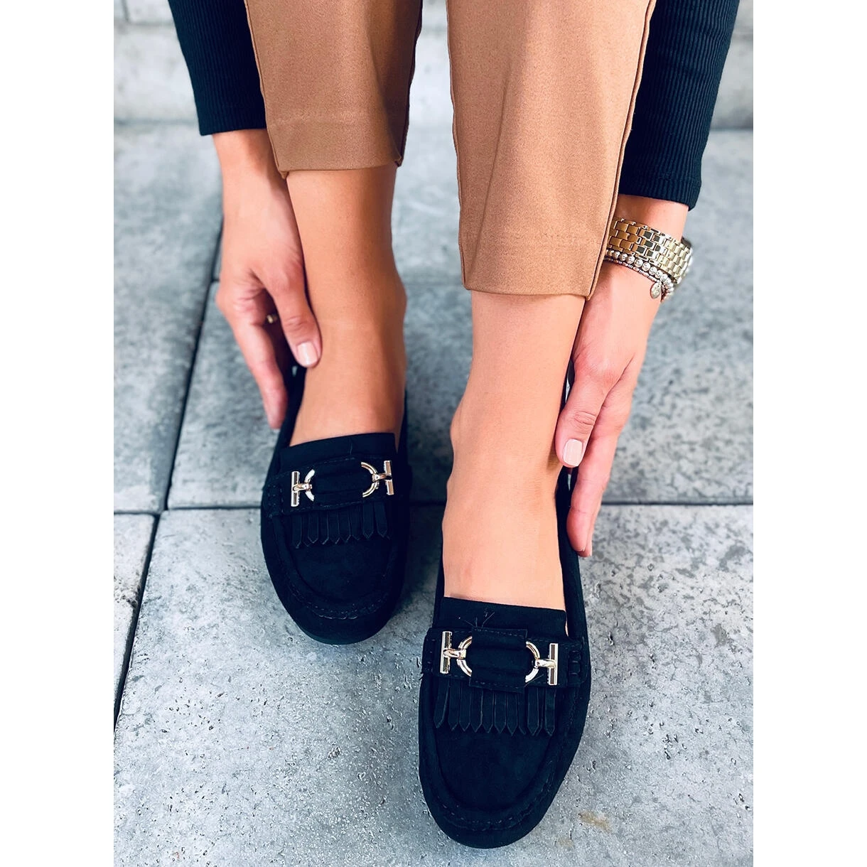 Mocassins Femme Leif Noir Le Noir – Image 3