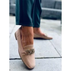 Mocassins Femme Mallow Kaki Beige