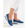 Mocassins Femme Semelle épaisse Shelovet Bleu