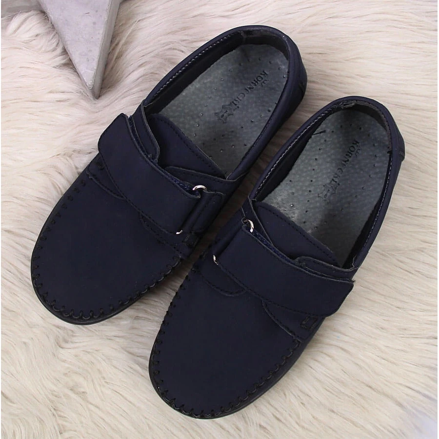 Mocassins Garçon à Scratch Bleu Marine Kornecki 6804 – Image 2