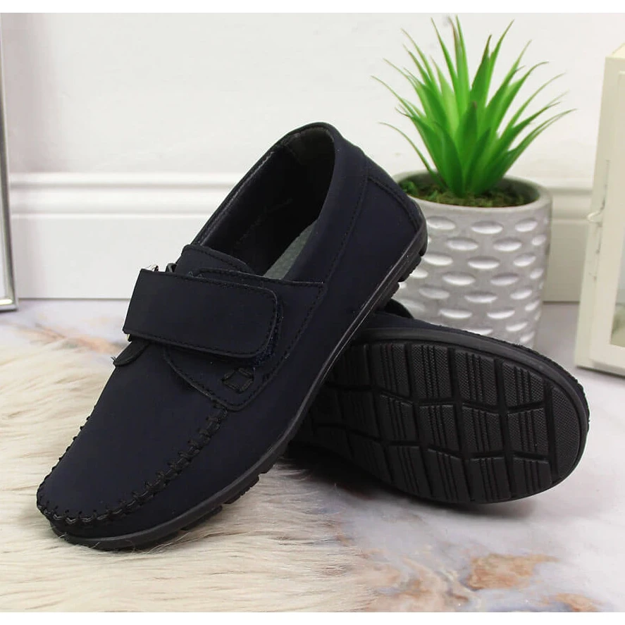 Mocassins Garçon à Scratch Bleu Marine Kornecki 6804 – Image 4