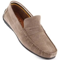 Mocassins Homme Cuir Daim Mocassins Filippo MP921 Taupe Beige