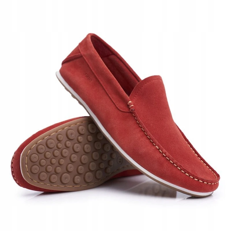 Mocassins Homme GOE Nubuck Rouge FF1N3055 – Image 3
