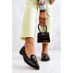 Mocassins Laqués Femme Lordsy Nicole 2712/035 Noir Le Noir