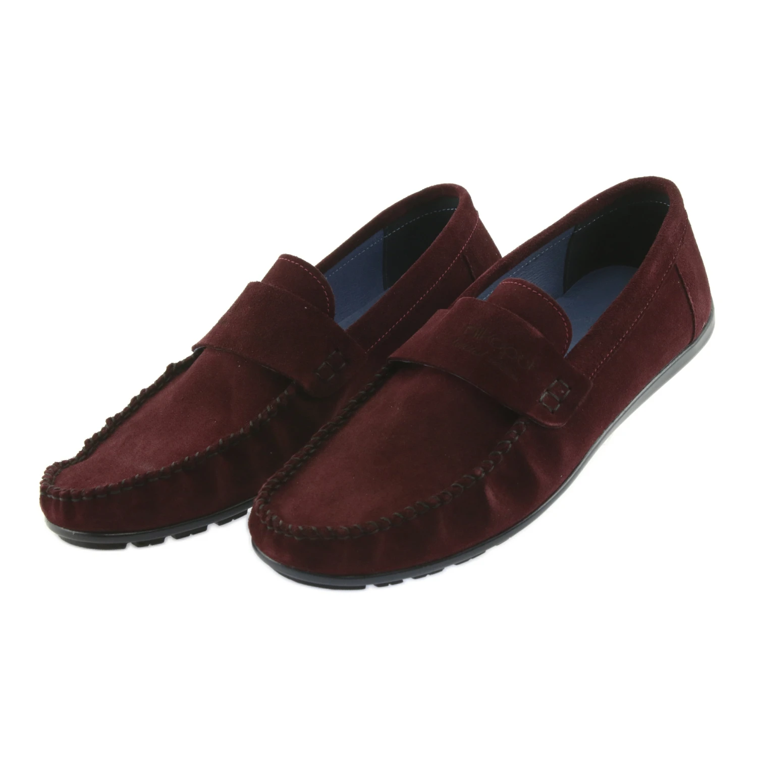 Mocassins Marron Nikopol 1688 Rouge â Image 3