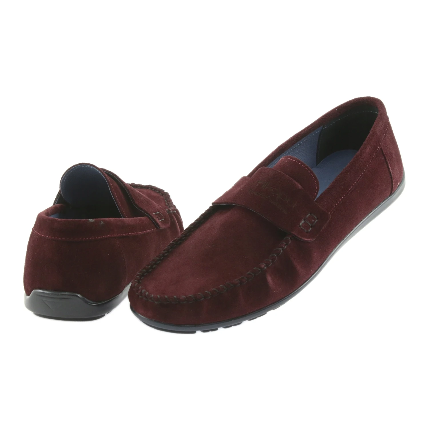 Mocassins Marron Nikopol 1688 Rouge â Image 5