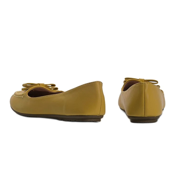 Mocassins Pour Femmes Jaunes Avec Un Nœud Ingrid – Image 3