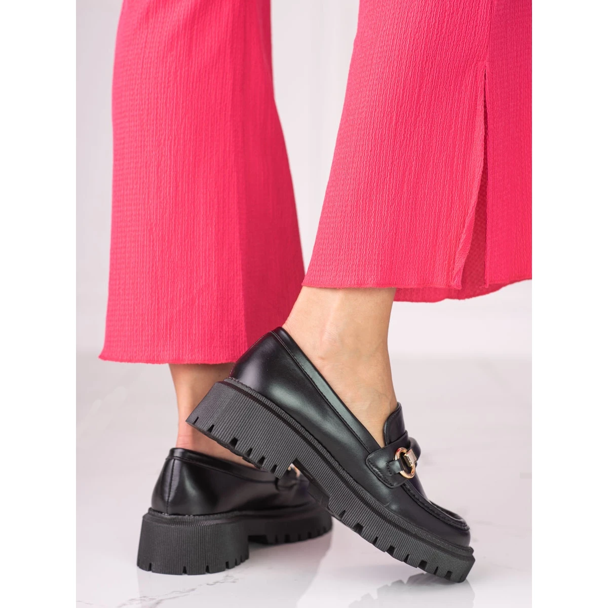 Mocassins Pour Femmes Shelovet Noirs En Cuir écologique Le Noir – Image 2