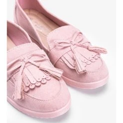Mocassins Roses à Franges Magdalena
