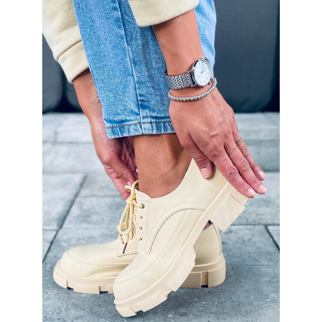 Mocassins Semelle Haute Unna Jaune – Image 2