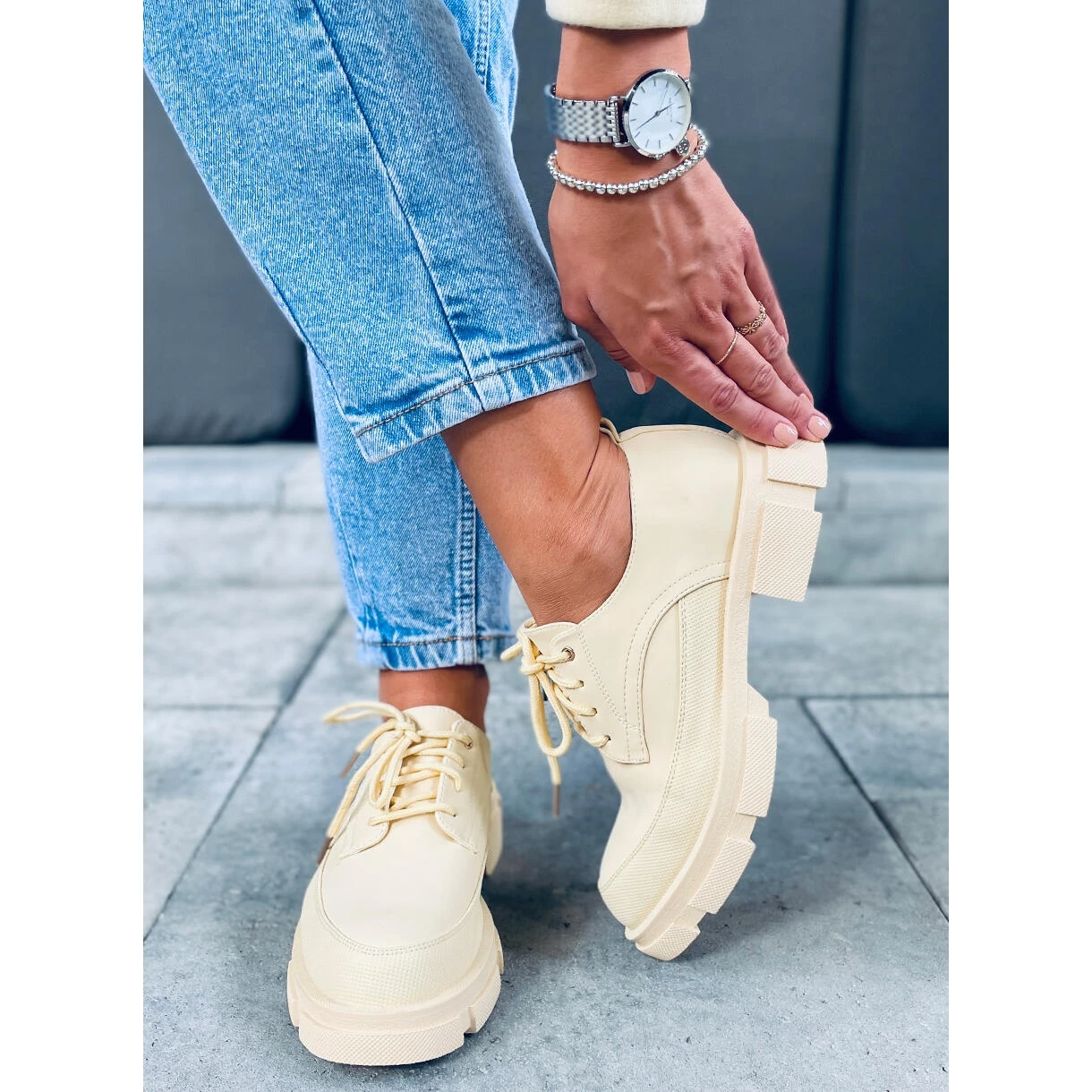 Mocassins Semelle Haute Unna Jaune – Image 3