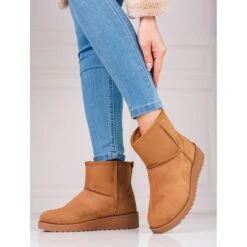 Mucilettes Femme Camel Shelovet Brun