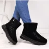 News Bottes De Neige En Daim Noir Pour Femme Le Noir