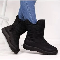 News Bottes De Neige Imperméables Noires Pour Femmes Le Noir