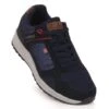 NEWS Chaussures De Sport En Cuir Pour Homme Bleu Marine