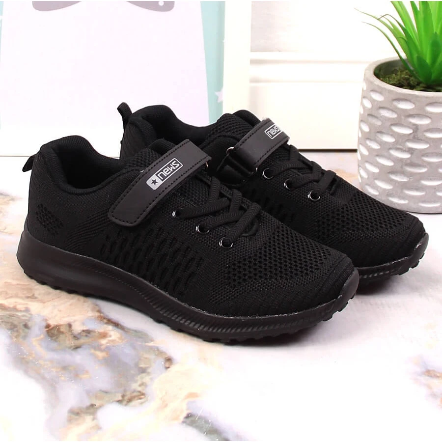 NEWS Chaussures De Sport Pour Enfants Noir Clair Le Noir – Image 3