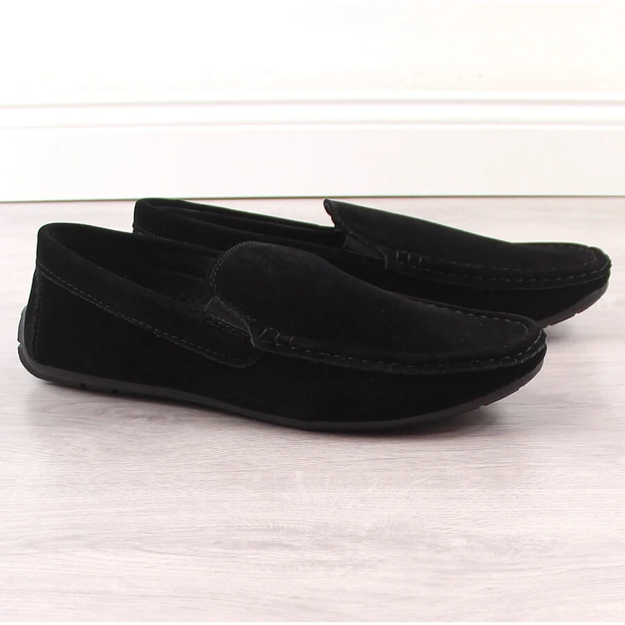 News Mocassins Ajourés Homme 4873 En Daim Noir Ajouré Le Noir – Image 2