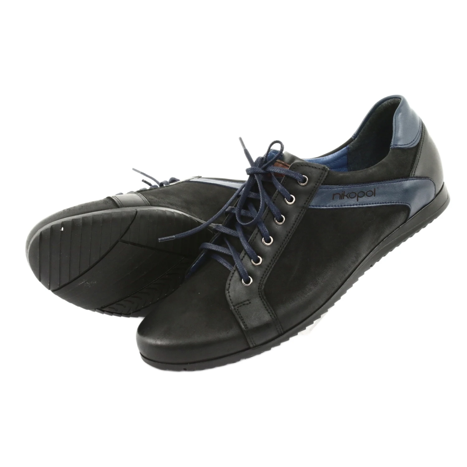 Nikopol Chaussures De Sport Pour Hommes Le Noir Bleu Marin – Image 5