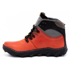Olivier Bottes D'hiver En Cuir Pour Hommes 150GT Rouge