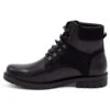 Olivier Bottes D'hiver En Cuir Pour Hommes 7002KB Noir Le Noir