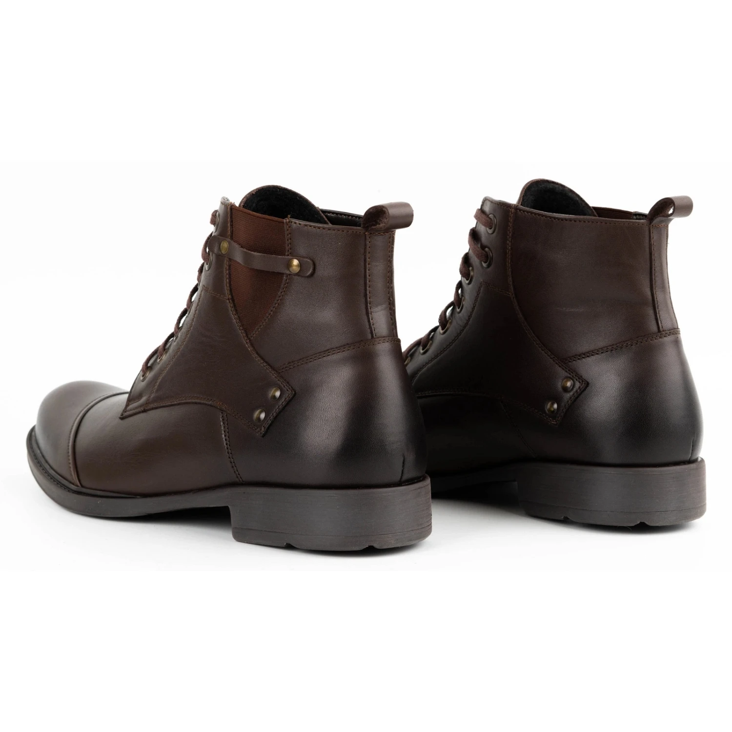 Olivier Bottes D'hiver En Cuir Pour Hommes 7005KB Marron Brun – Image 8
