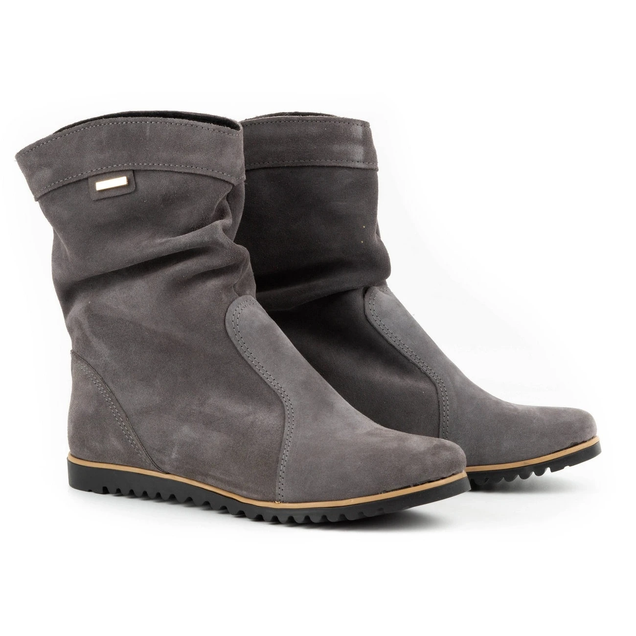 Olivier Bottes En Cuir Chaudes Gris Foncé Emi – Image 2