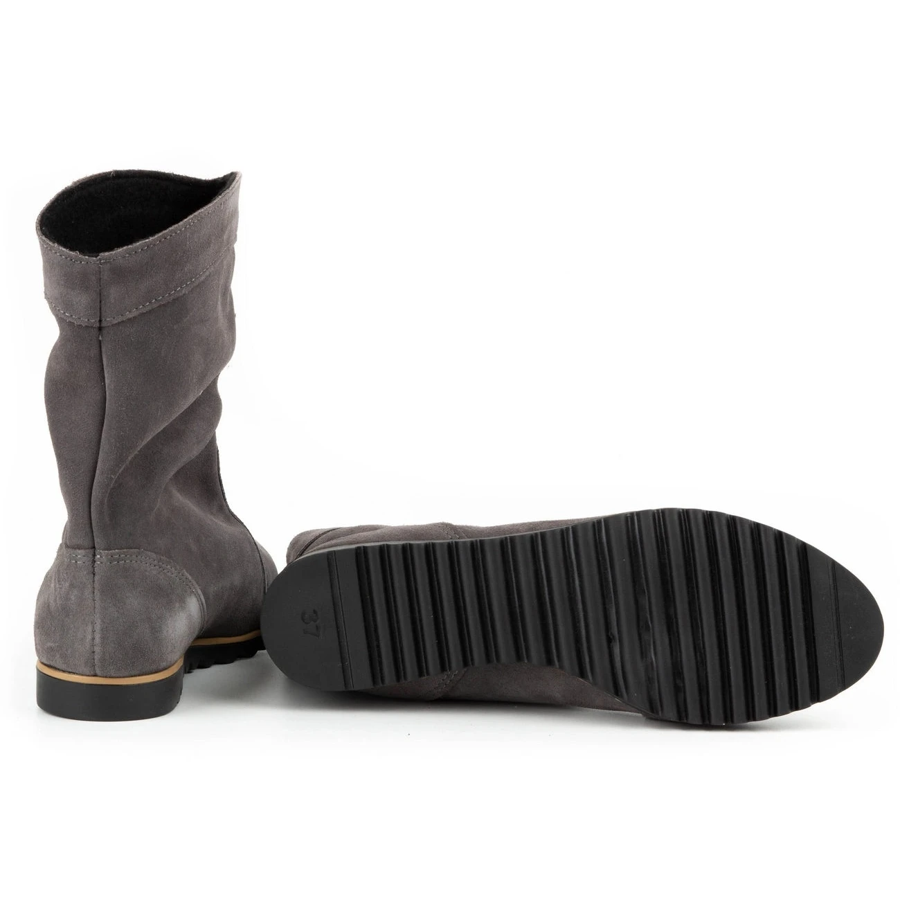 Olivier Bottes En Cuir Chaudes Gris Foncé Emi – Image 4