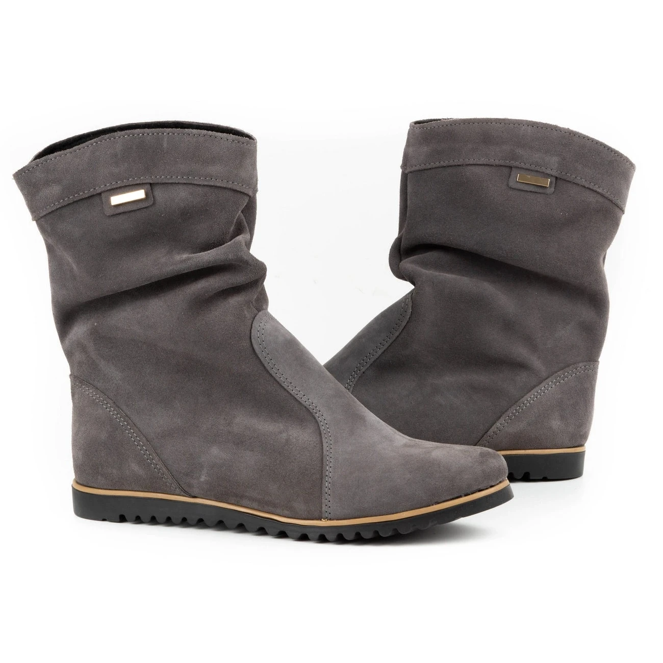 Olivier Bottes En Cuir Chaudes Gris Foncé Emi – Image 5