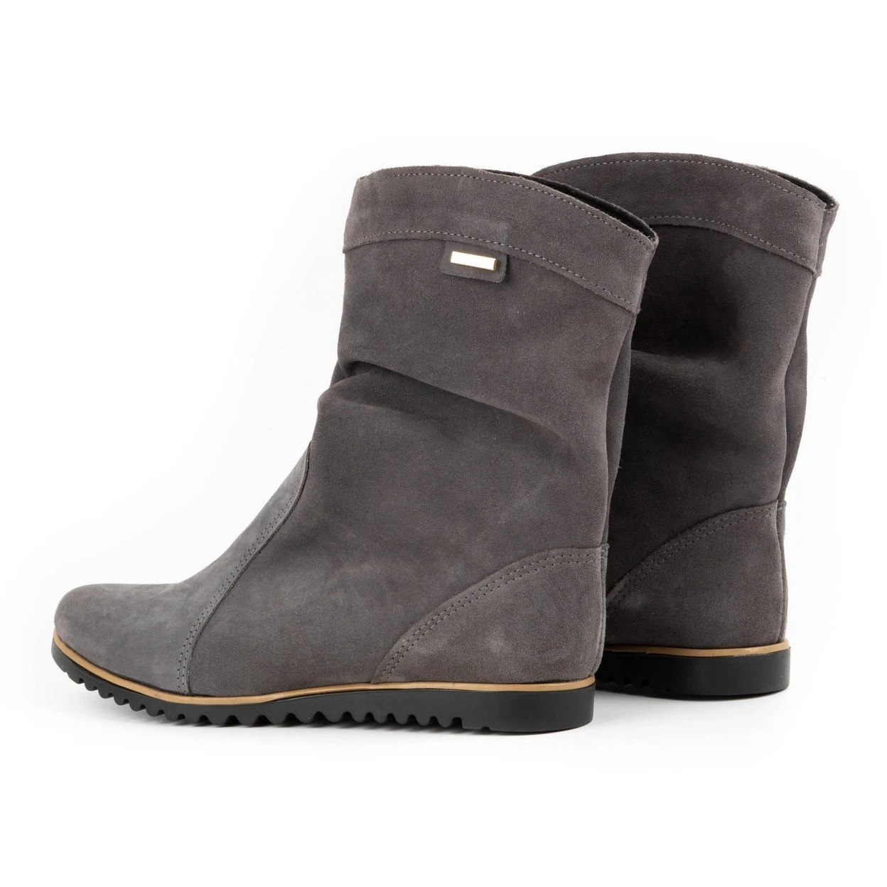 Olivier Bottes En Cuir Chaudes Gris Foncé Emi – Image 6