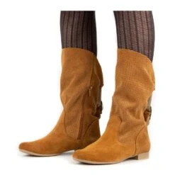 Olivier Bottines Ajourées Elena Rouge Orange