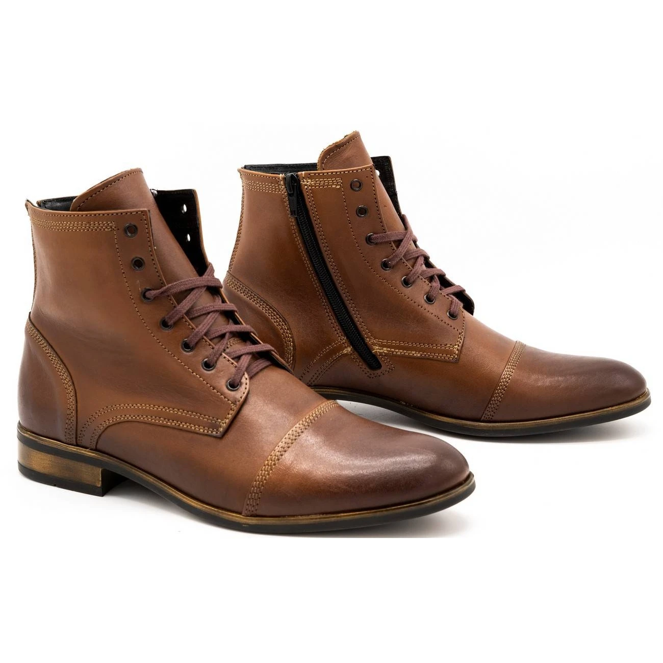 Olivier Bottines Chelsea En Cuir Pour Hommes 287D Św Marron Brun – Image 2
