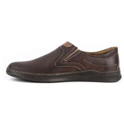 Olivier Chaussures à Enfiler Décontractées En Cuir Pour Hommes 284GT Marron Brun