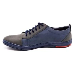 Olivier Chaussures Cuir Homme 695MP Bleu Marine Rouge Gris