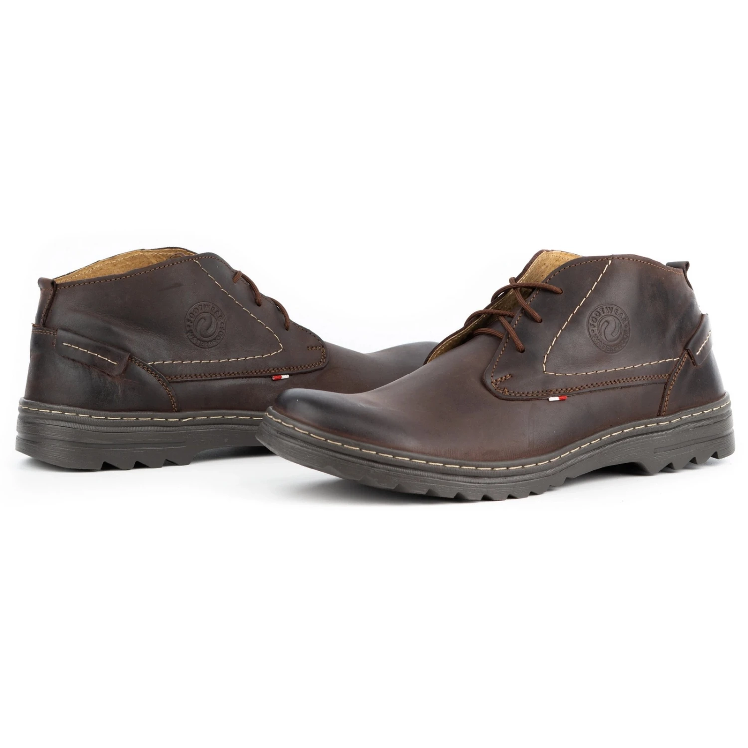 Olivier Chaussures Décontractées En Cuir Pour Hommes 234GT Marron Brun – Image 5