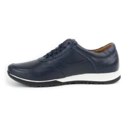 Olivier Chaussures Décontractées En Cuir Pour Hommes 902KNT Bleu Marine