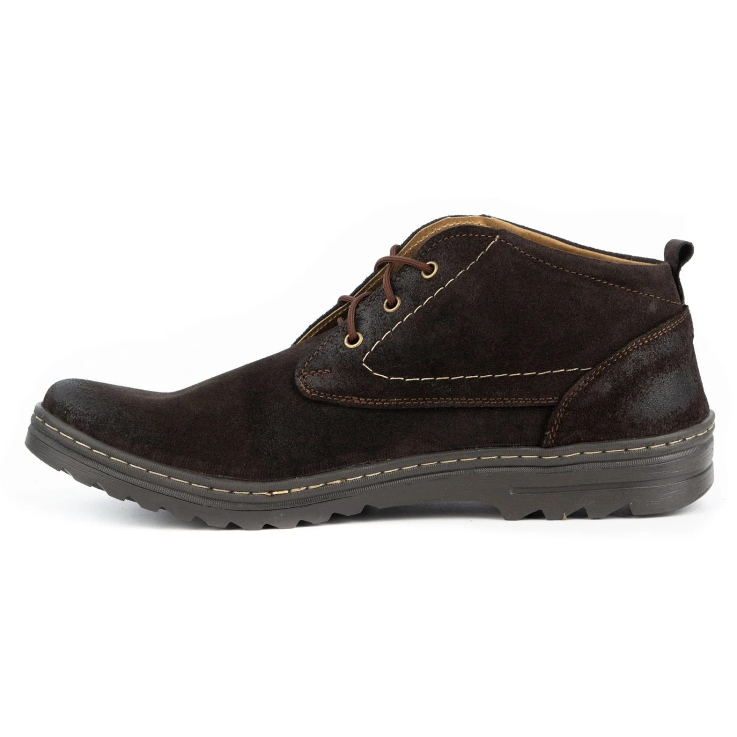 Olivier Chaussures Décontractées En Daim Pour Hommes 234GT Marron Brun