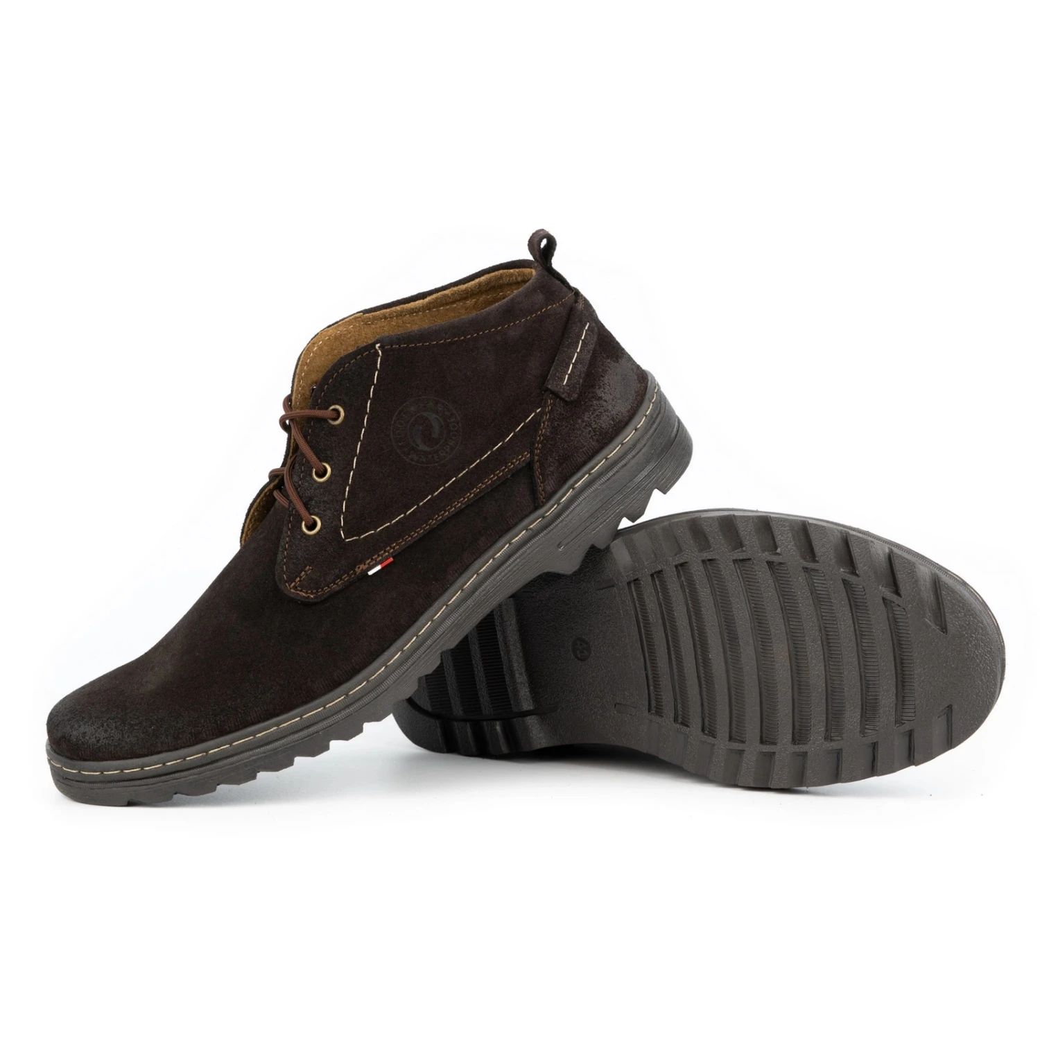 Olivier Chaussures Décontractées En Daim Pour Hommes 234GT Marron Brun – Image 3