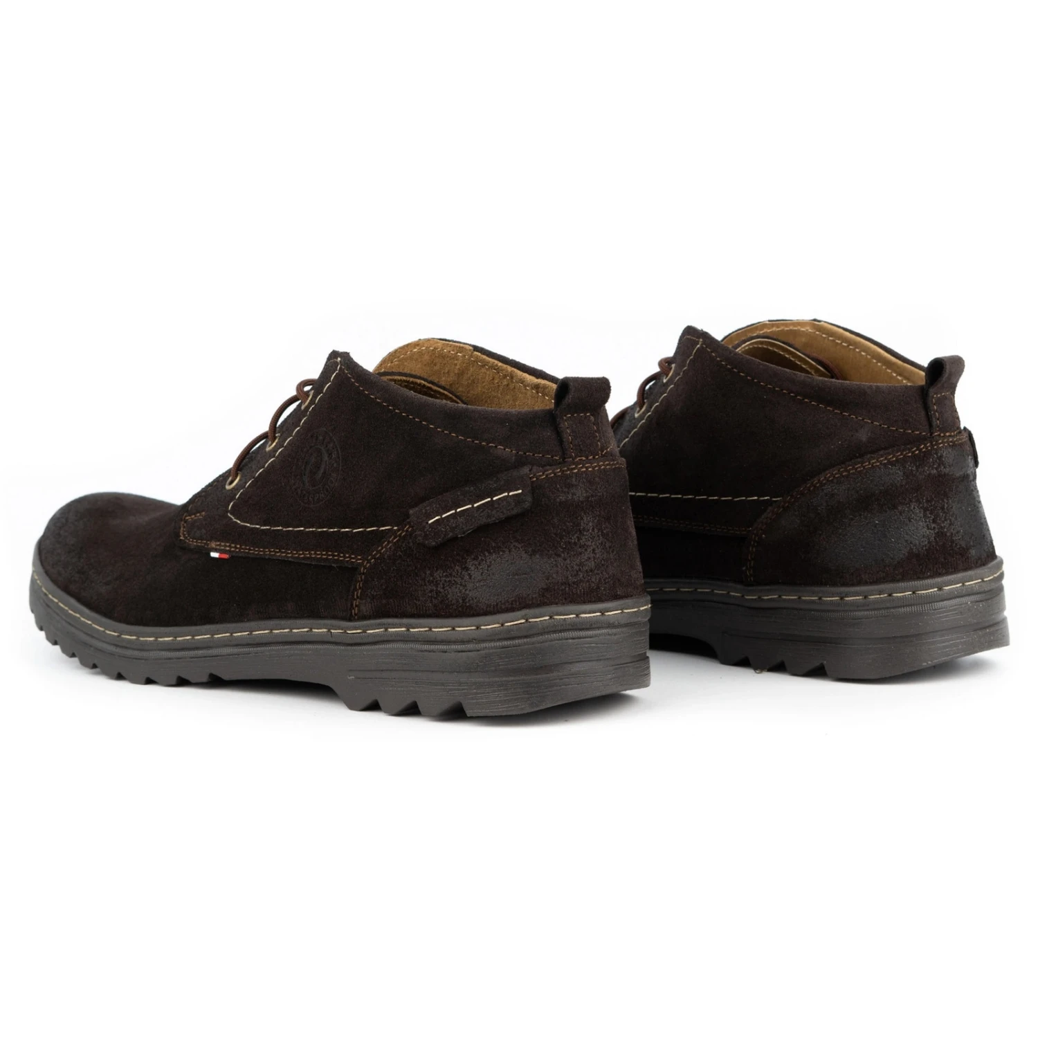 Olivier Chaussures Décontractées En Daim Pour Hommes 234GT Marron Brun – Image 5