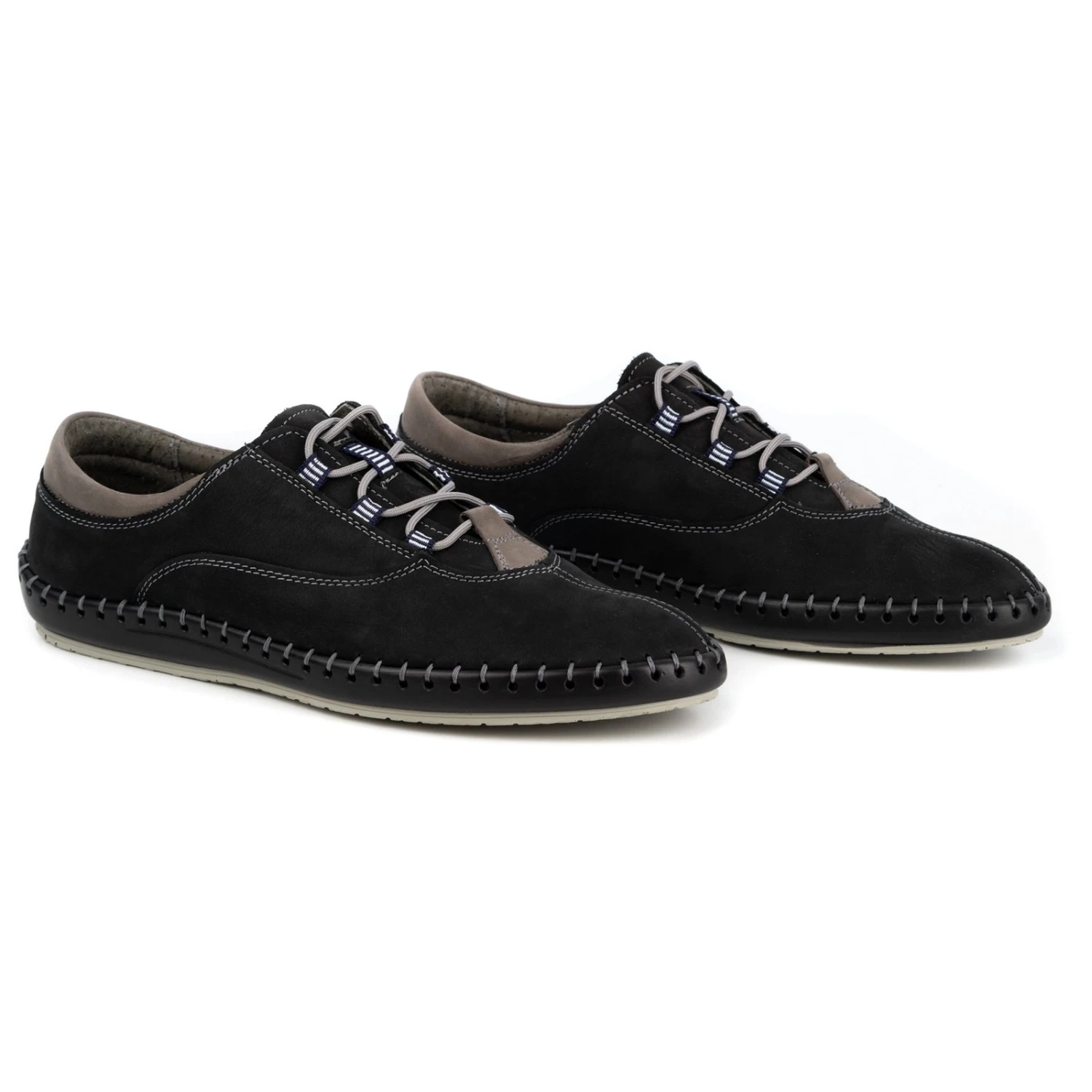 Olivier Chaussures Décontractées Pour Hommes 312K Nubuck Noir Le Noir – Image 2