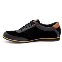 Olivier Chaussures En Cuir Pour Hommes 7007KB Noir Le Noir