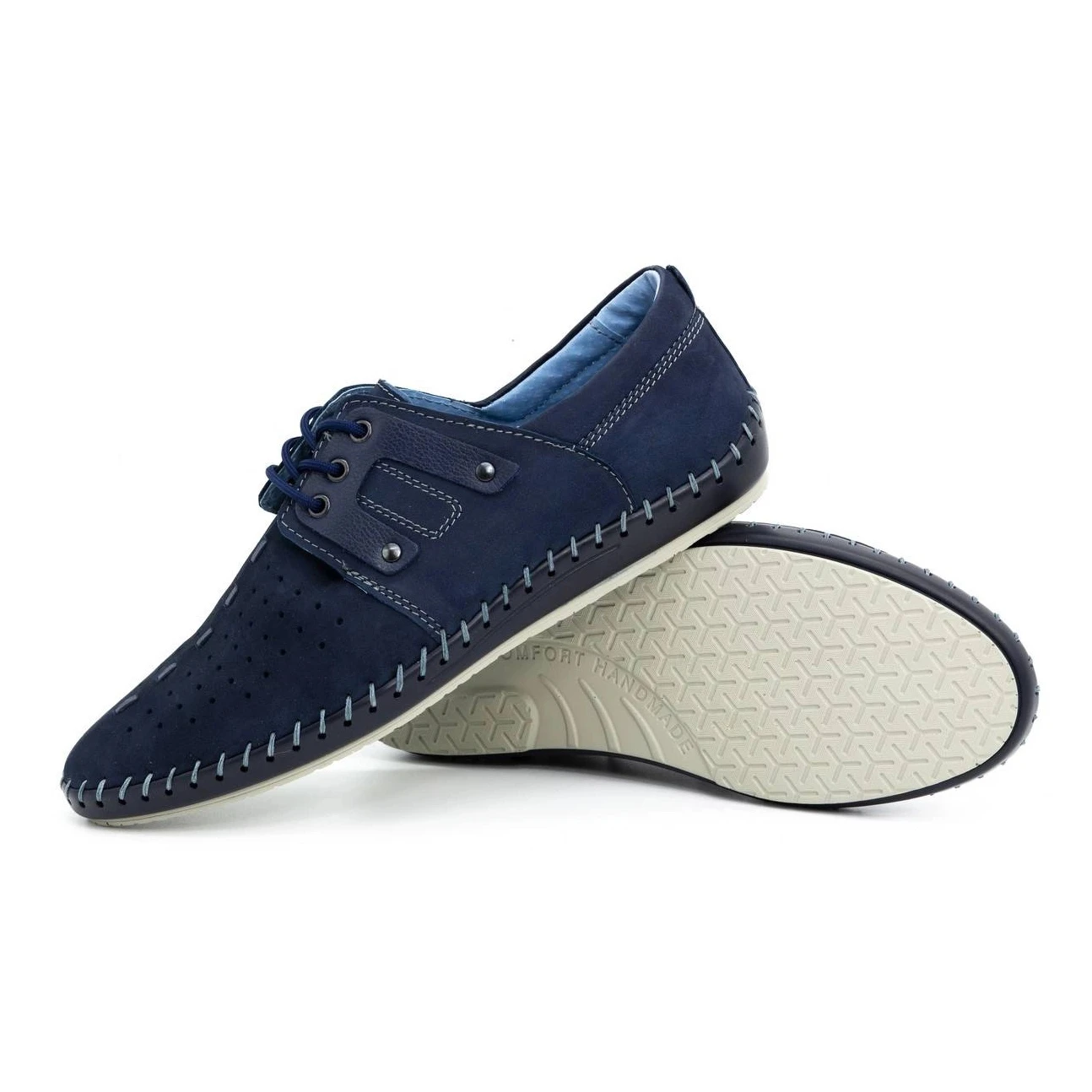 Olivier Chaussures été Homme Cuir 882LMA Bleu Marine – Image 3