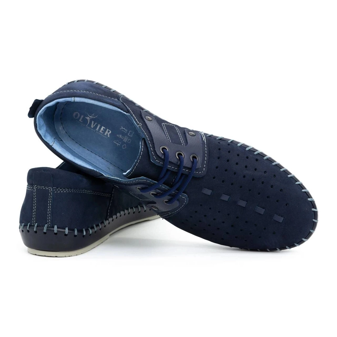 Olivier Chaussures été Homme Cuir 882LMA Bleu Marine – Image 4