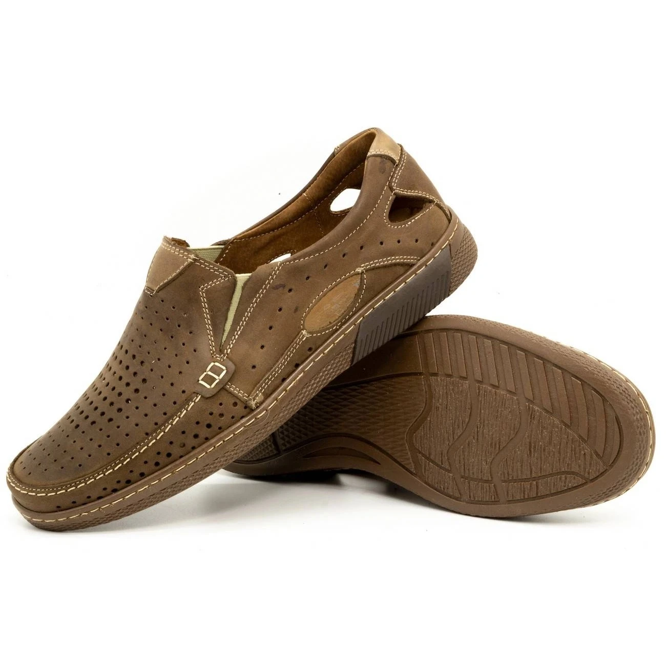 Olivier Chaussures Homme En Cuir 937MP Marron Brun – Image 3