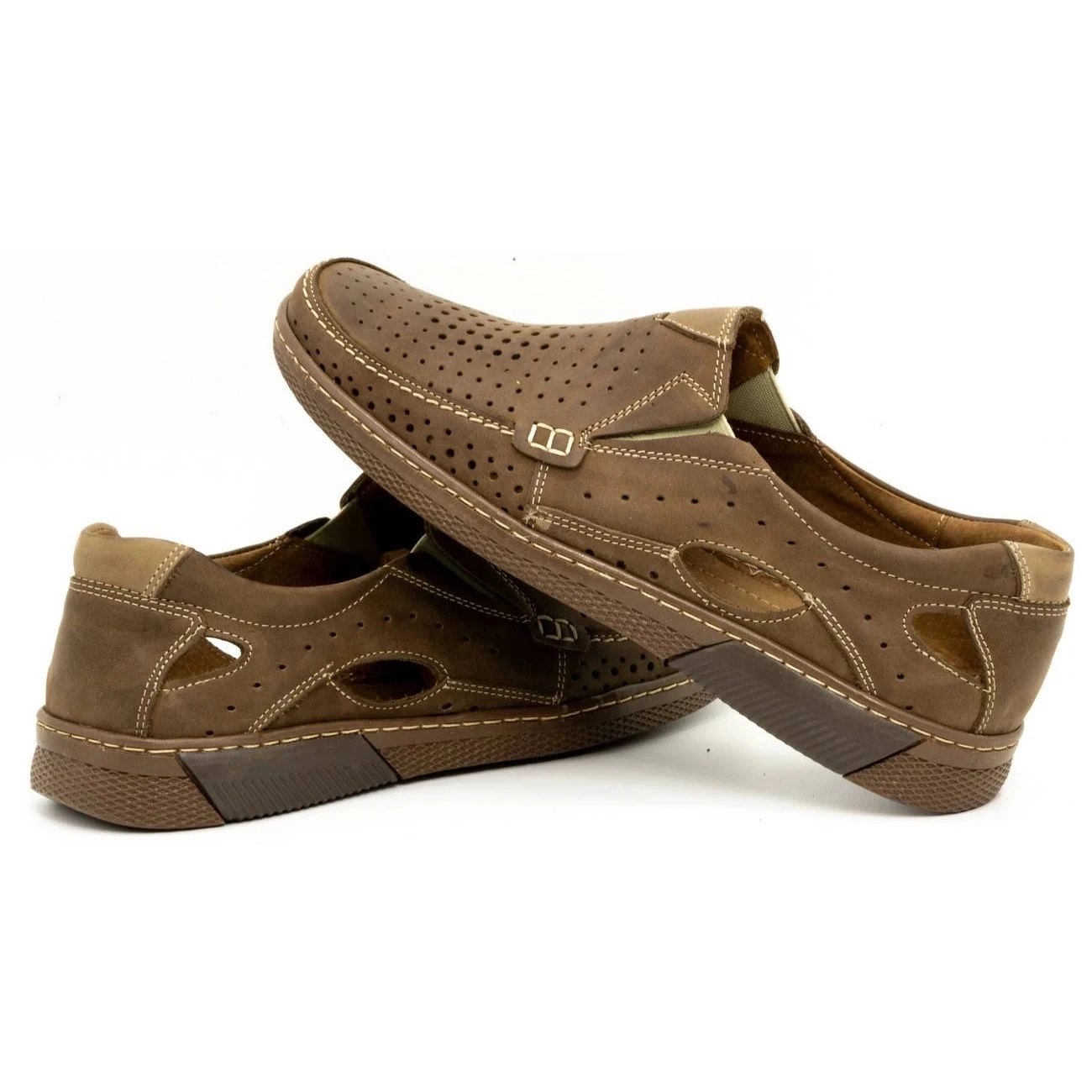 Olivier Chaussures Homme En Cuir 937MP Marron Brun – Image 6